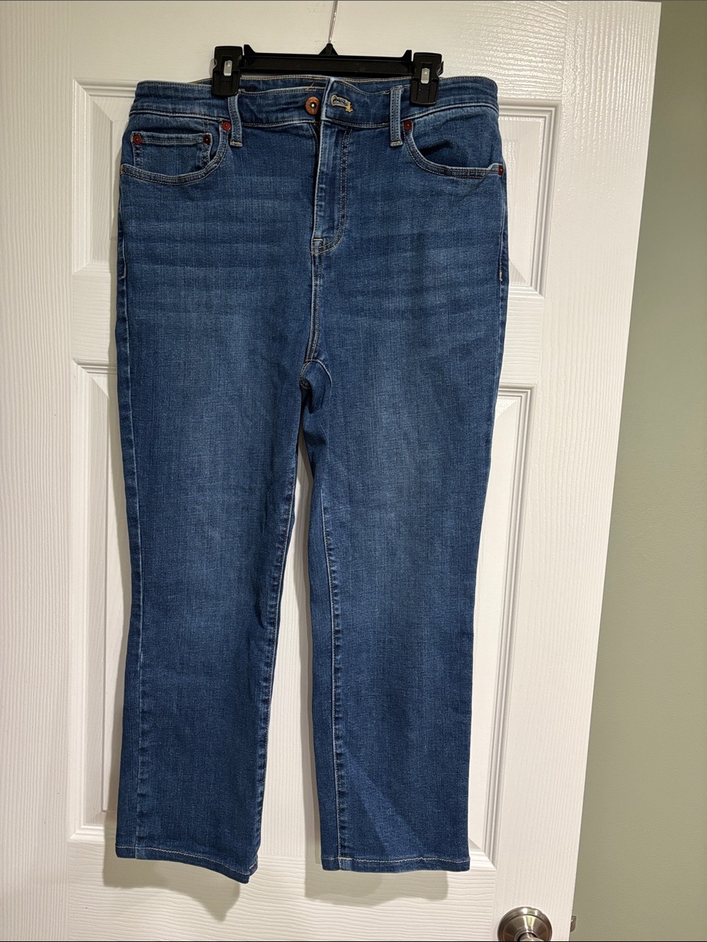 Talbots Women's Straight-Leg Blue Denim Jeans